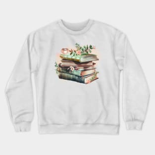 Watercolor Reading Time Crewneck Sweatshirt